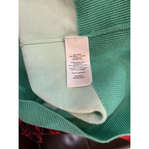 Talbots Charming Shell Two Tone Stripe Size L - Picture 6 of 6